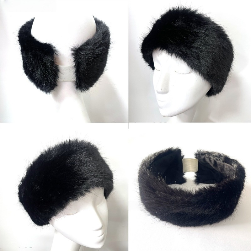 Wide Band Fur Headband Winter  - Fleece Ear Warmer Band incelemesi ve fiyatı