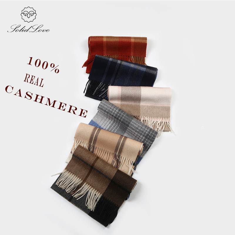 100% Cashmere Scarf   Plaid  W - Wool Scarf Men incelemesi ve fiyatı