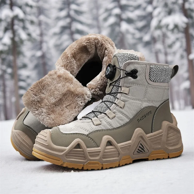 Warm Fur Outdoor Mens Combat T - Waterproof Winter Boot incelemesi ve fiyatı