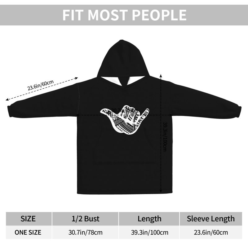Polynesian Tattoo Shaka Tribal - Sherpa Hoodie Fleece incelemesi ve fiyatı