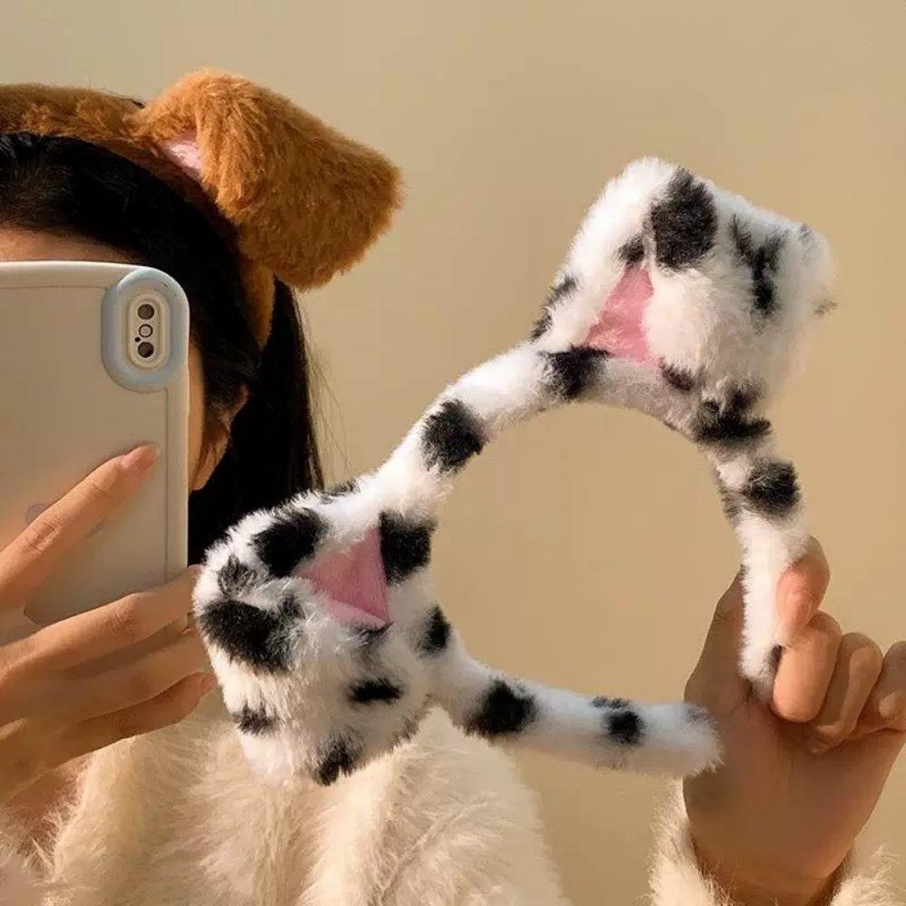 Spotted Dogs Folded Ear Hairba - Winter Headband Fleece incelemesi ve fiyatı