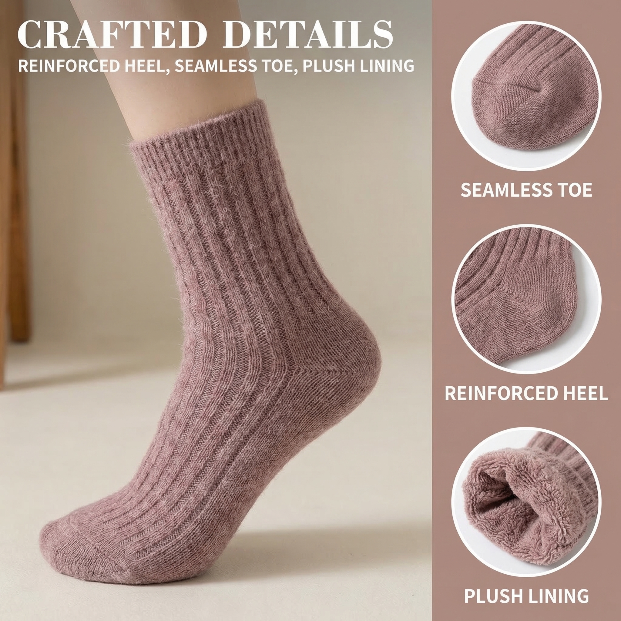 Wool Socks Women's Female Wint - Thermal Sock Wool incelemesi ve fiyatı