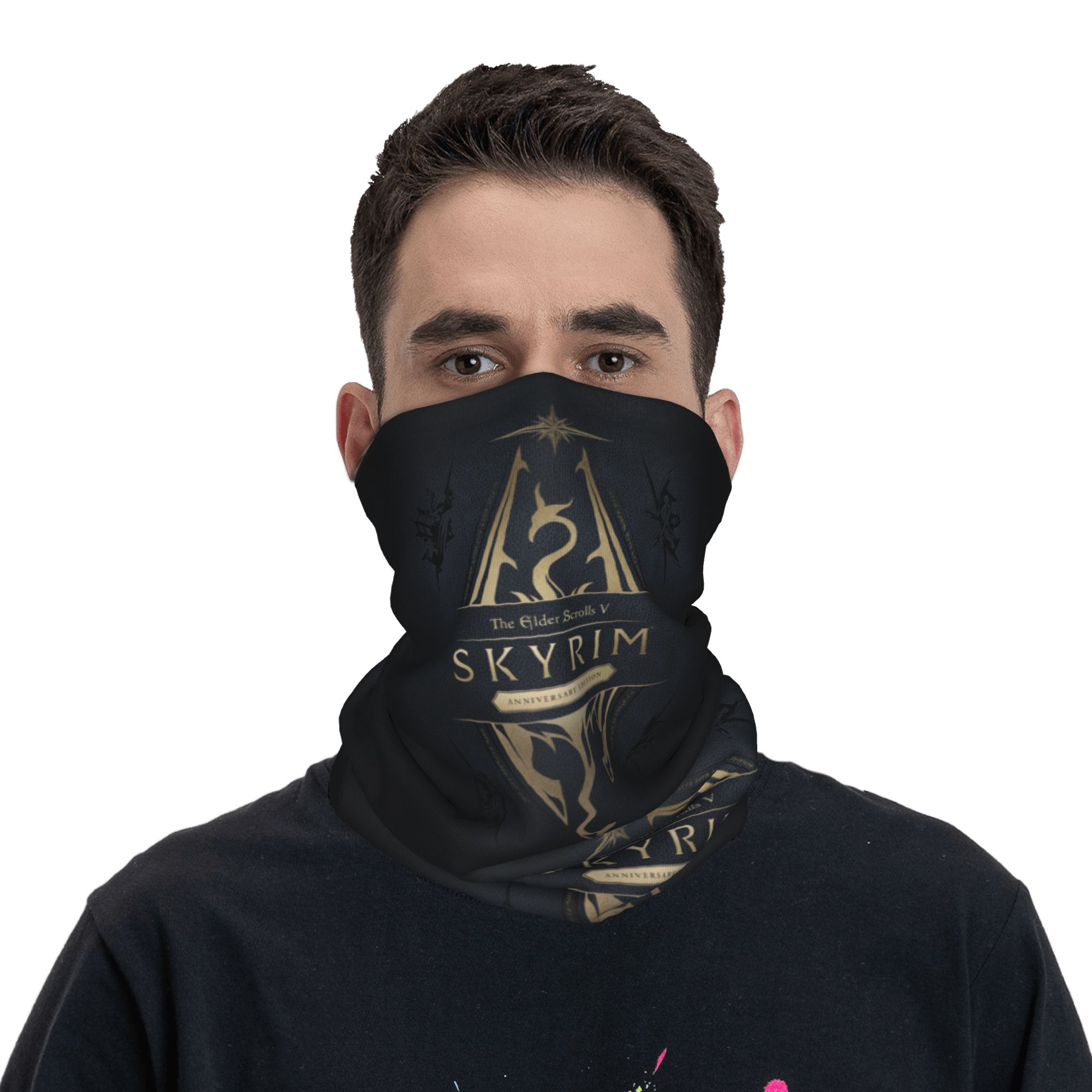 Custom Skyrim Logo Bandana Win - Neck Gaiter Fleece incelemesi ve fiyatı