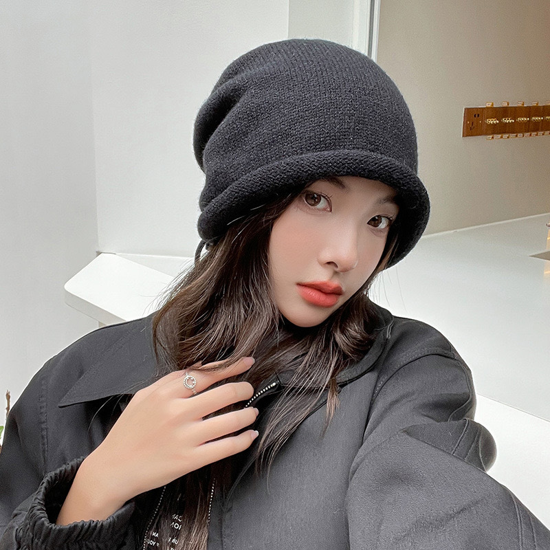 Knitted Bonnet Hoods Female Wi - Knit Beanie Hat Warm incelemesi ve fiyatı