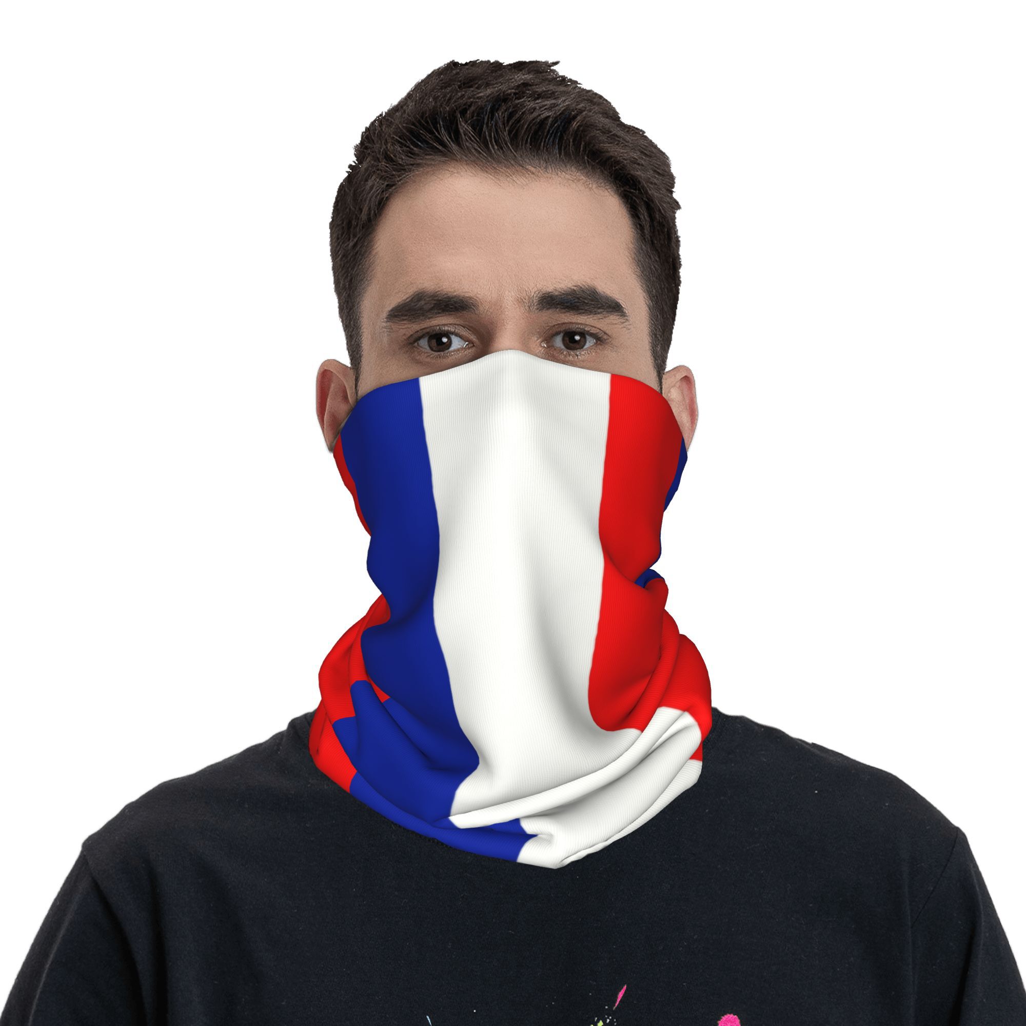 Custom French Flag France Band - Neck Gaiter Fleece incelemesi ve fiyatı