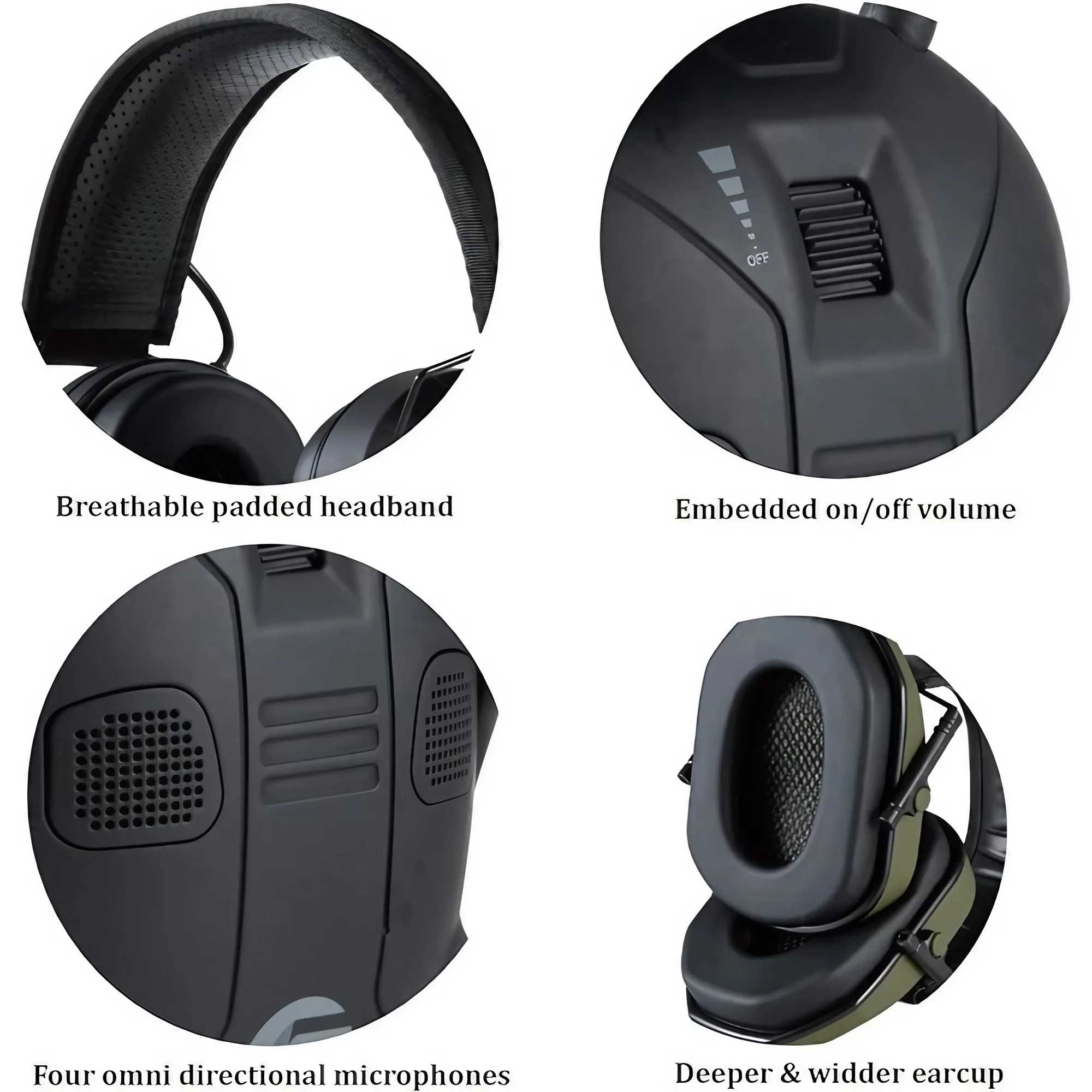 Foldable Tactical Noise Cancel - Earmuffs Foldable incelemesi ve fiyatı