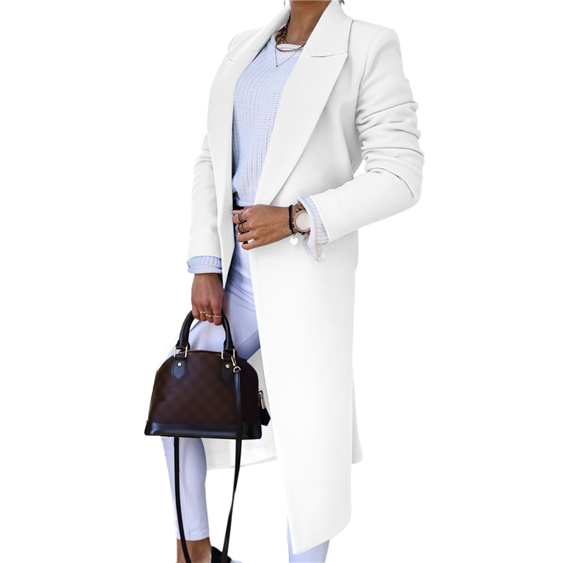 CYCLI-Women Long Wool Coats Fo - Wool Coat Peacoat incelemesi ve fiyatı