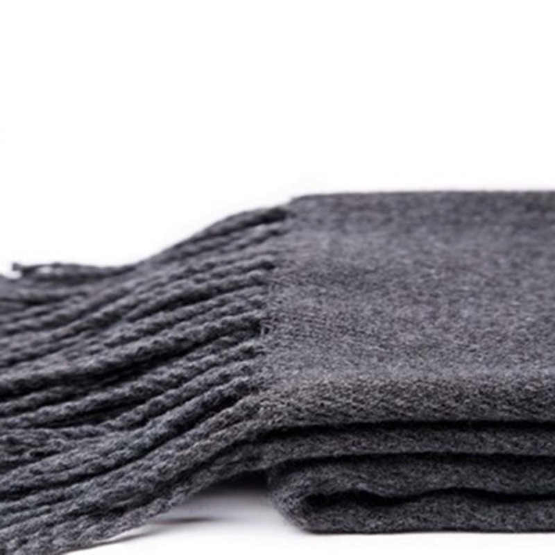 Autumn And Winter Solid Color  - Wool Scarf Men incelemesi ve fiyatı