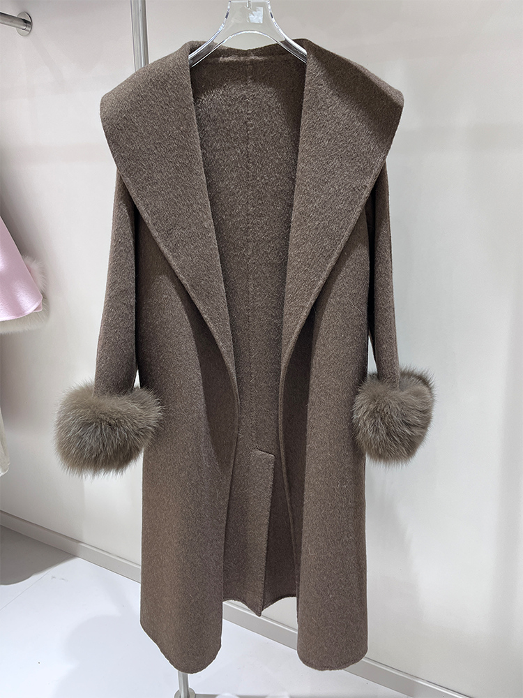 2025 New Wool Coat With Real F - Wool Coat Peacoat incelemesi ve fiyatı
