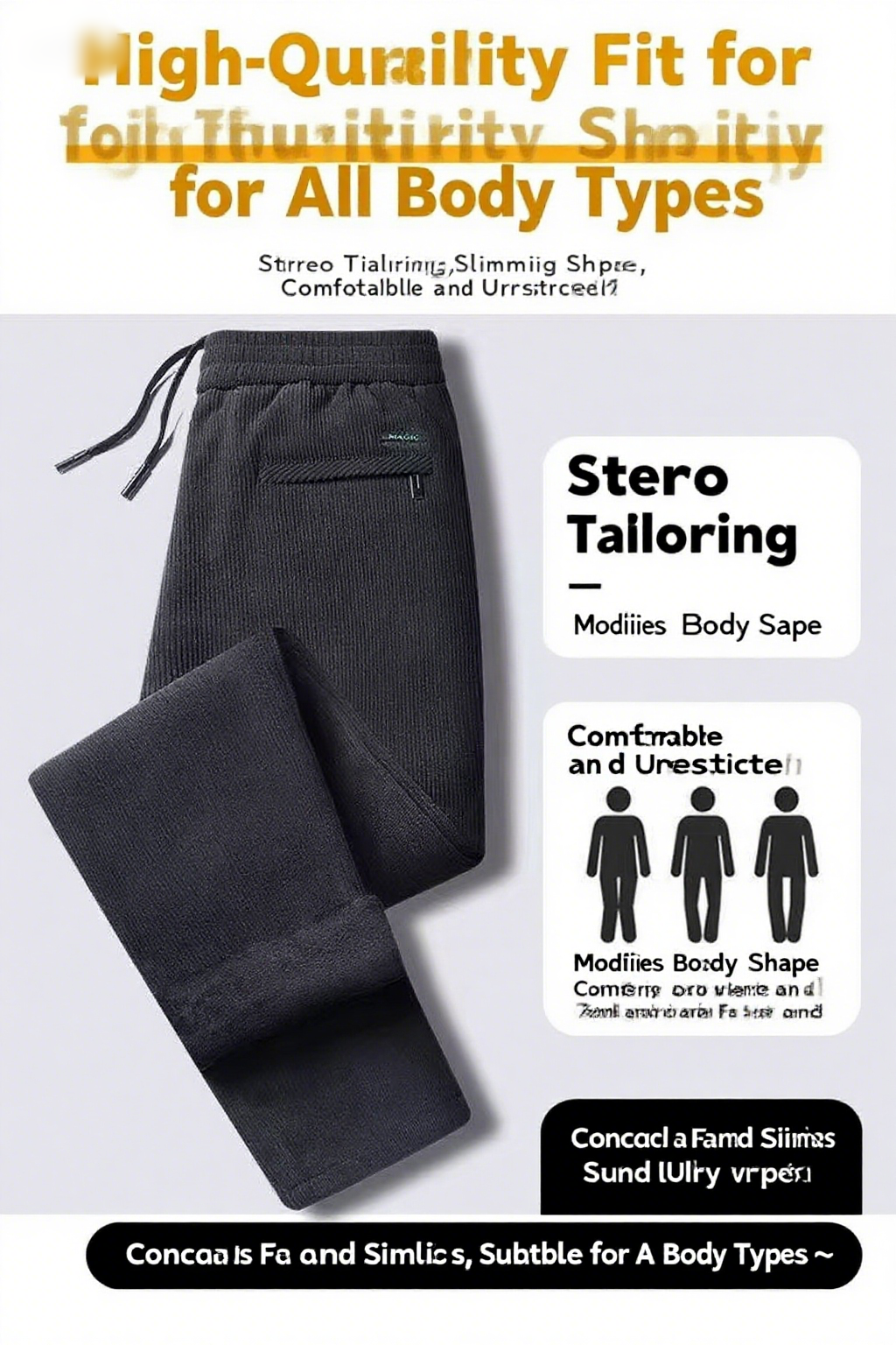 Black gray men's corduroy and  - Corduroy Pant Warm incelemesi ve fiyatı