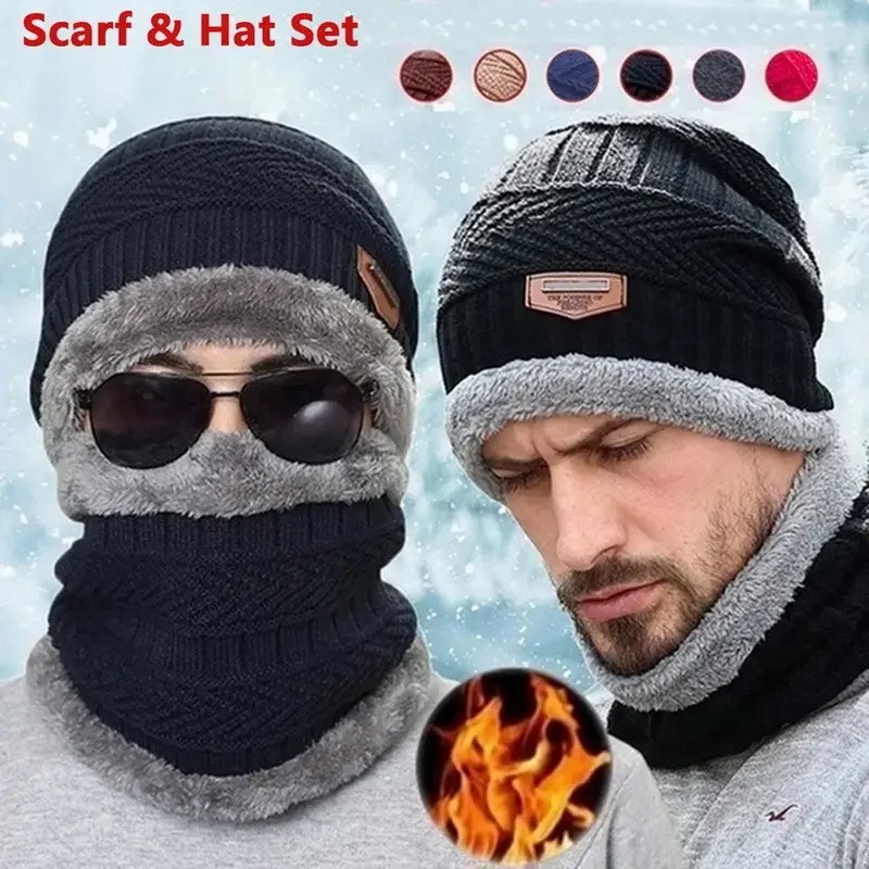 Winter Knit Hat & Scarf Set fo - Wool Scarf Men incelemesi ve fiyatı
