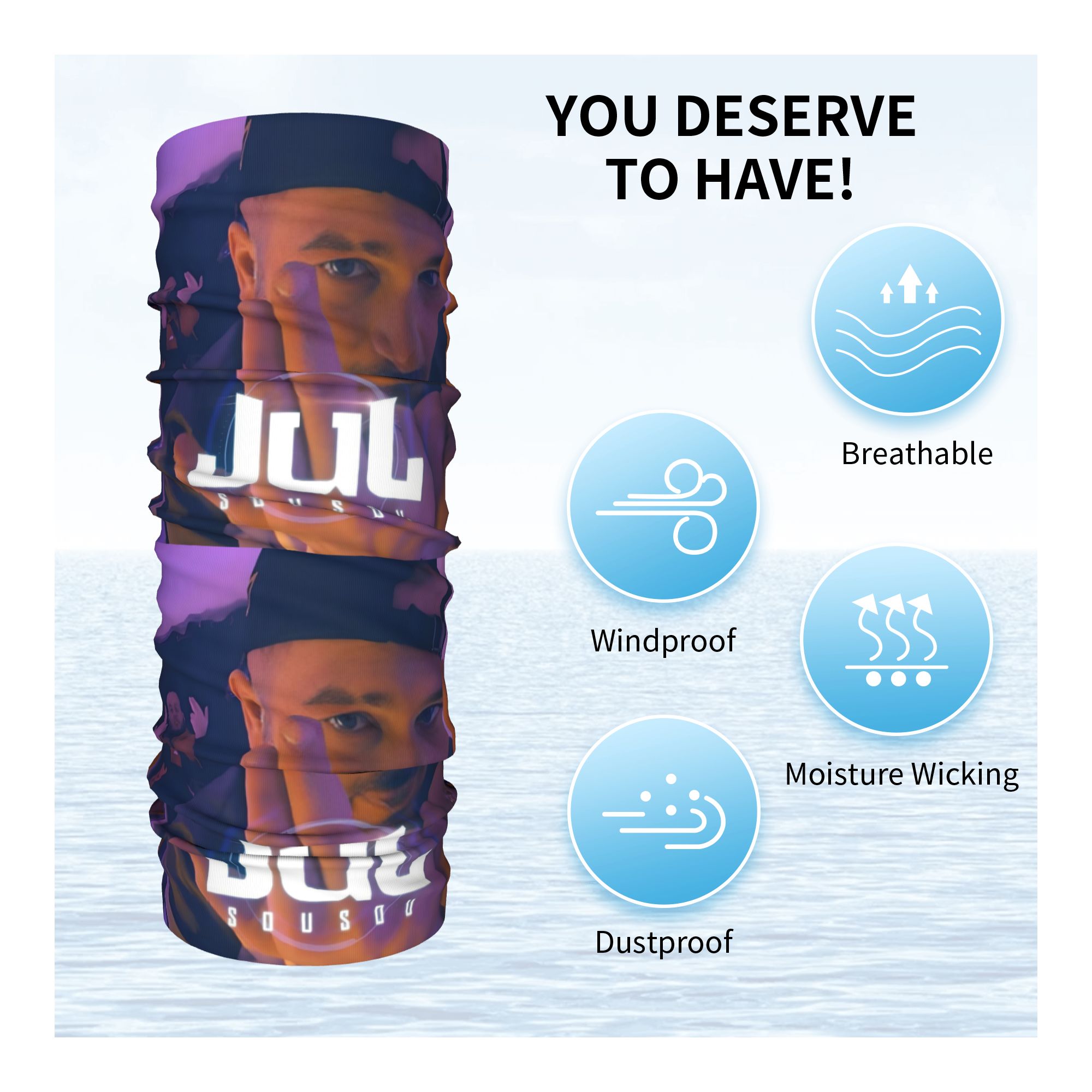 Custom JuL Rap Music Bandana W - Neck Gaiter Fleece incelemesi ve fiyatı