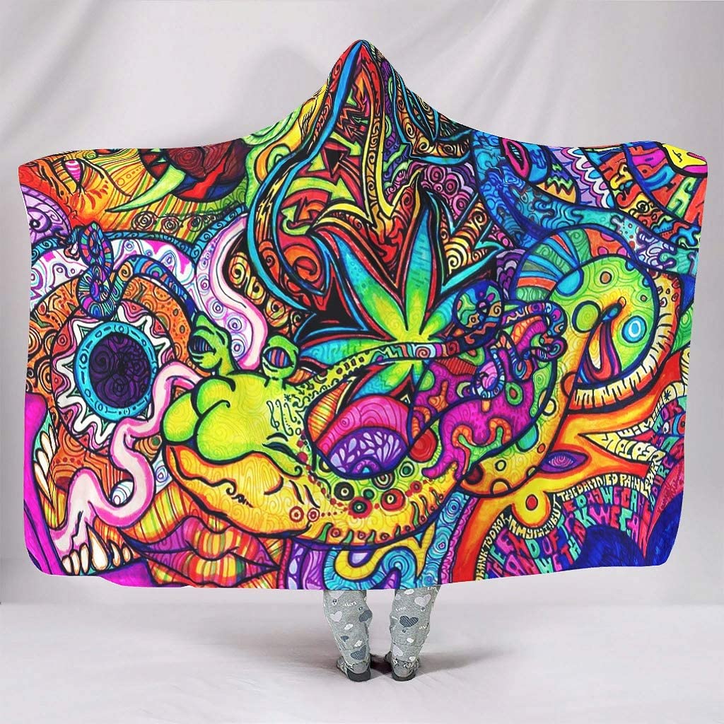 Abstract Bright Trippy Rainbow - Sherpa Hoodie Fleece incelemesi ve fiyatı