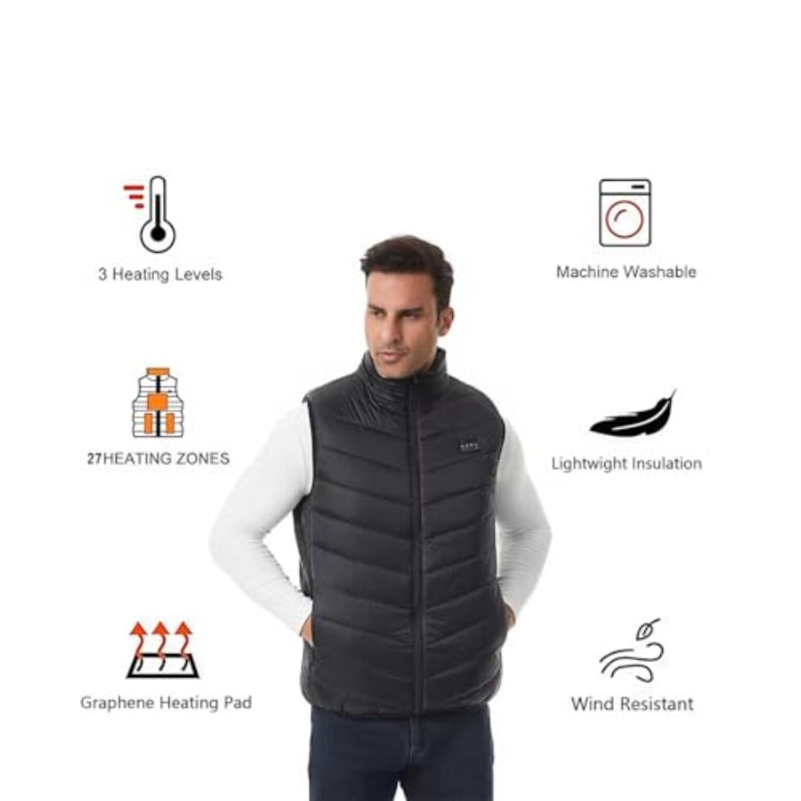 Heated Down Vest for and Wo wi - Heated Vest Battery incelemesi ve fiyatı