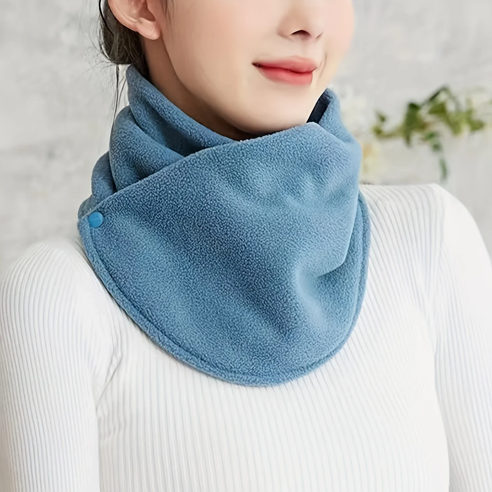 Classic Solid Color Snap Neck  - Neck Gaiter Fleece incelemesi ve fiyatı