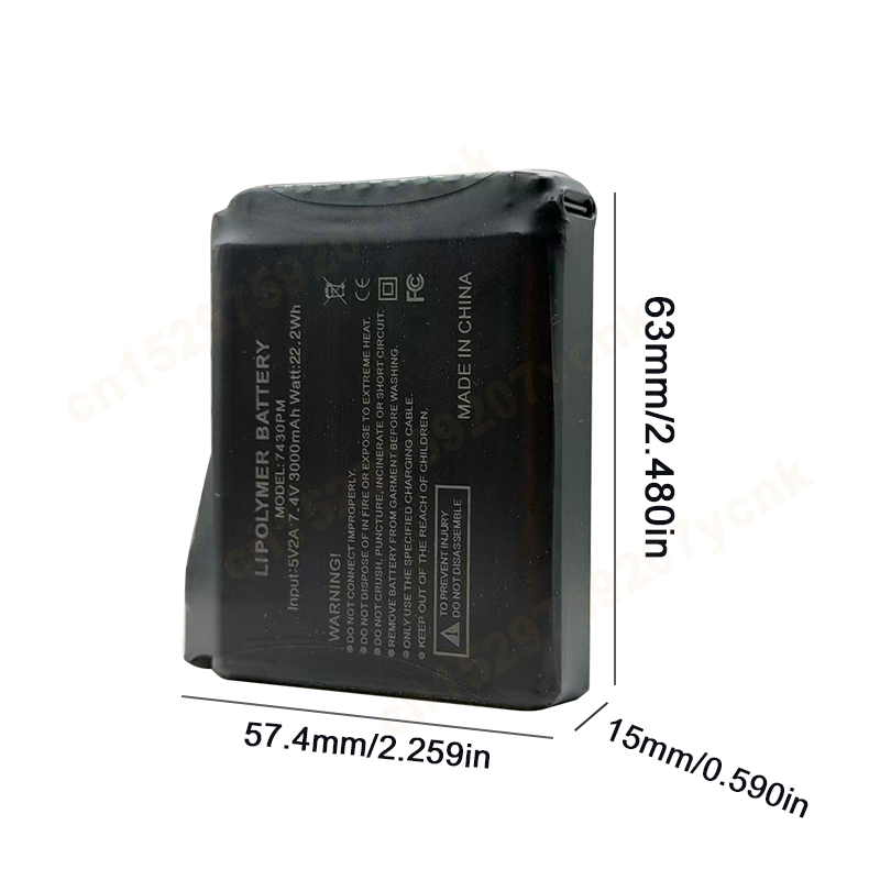 7.4V 3000mah Heated Gloves Bat - Heated Vest Battery incelemesi ve fiyatı