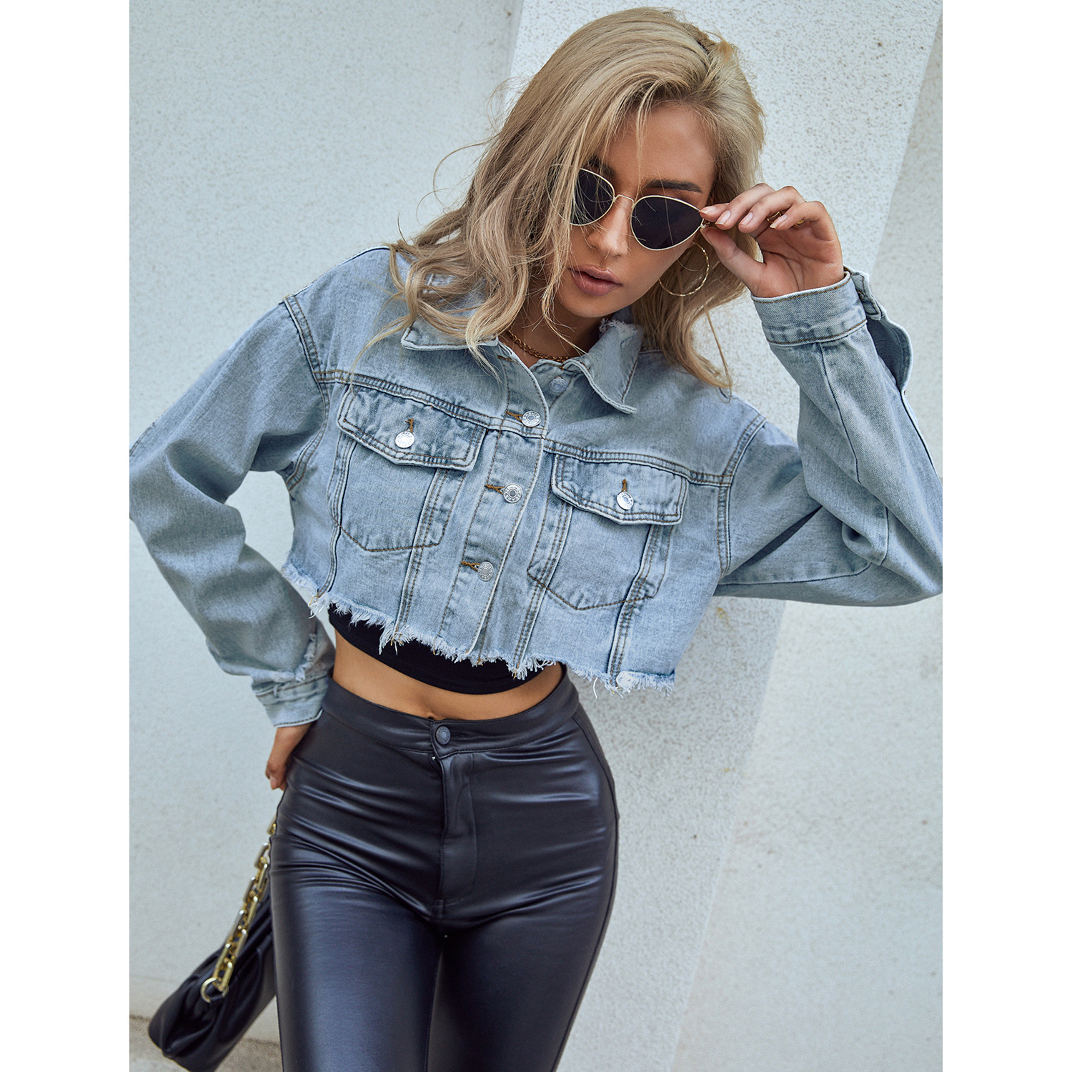 Women Denim Coats Solid Short  - Down Jacket Packable incelemesi ve fiyatı