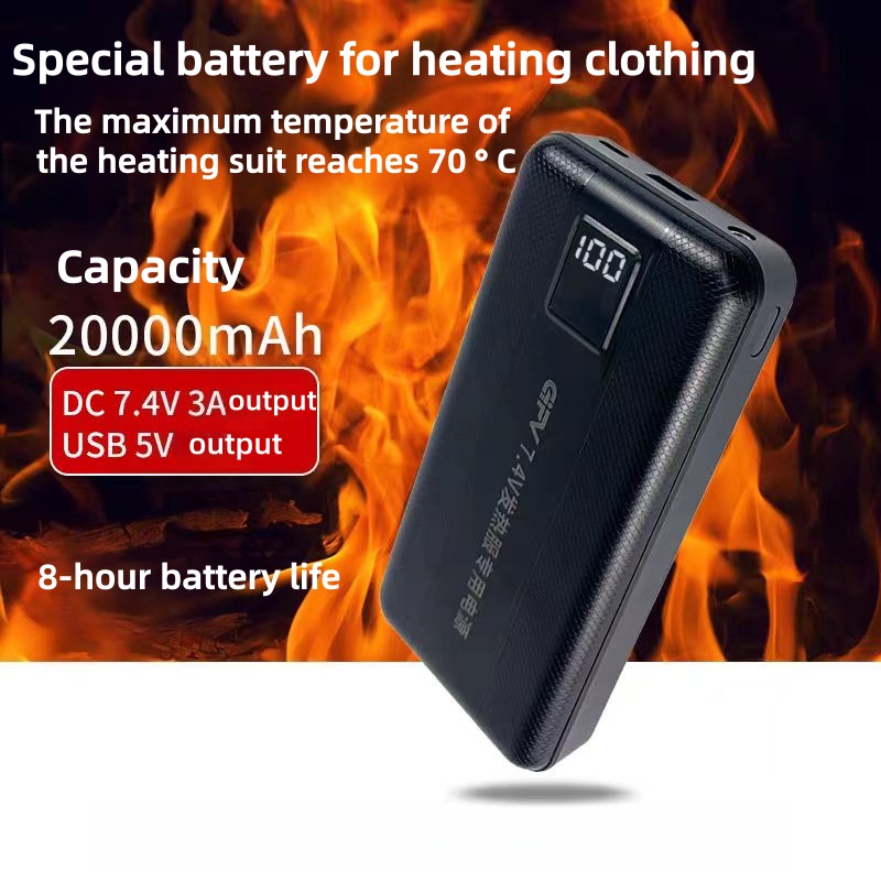 New Large Capacity 7.4V/3A/160 - Heated Vest Battery incelemesi ve fiyatı