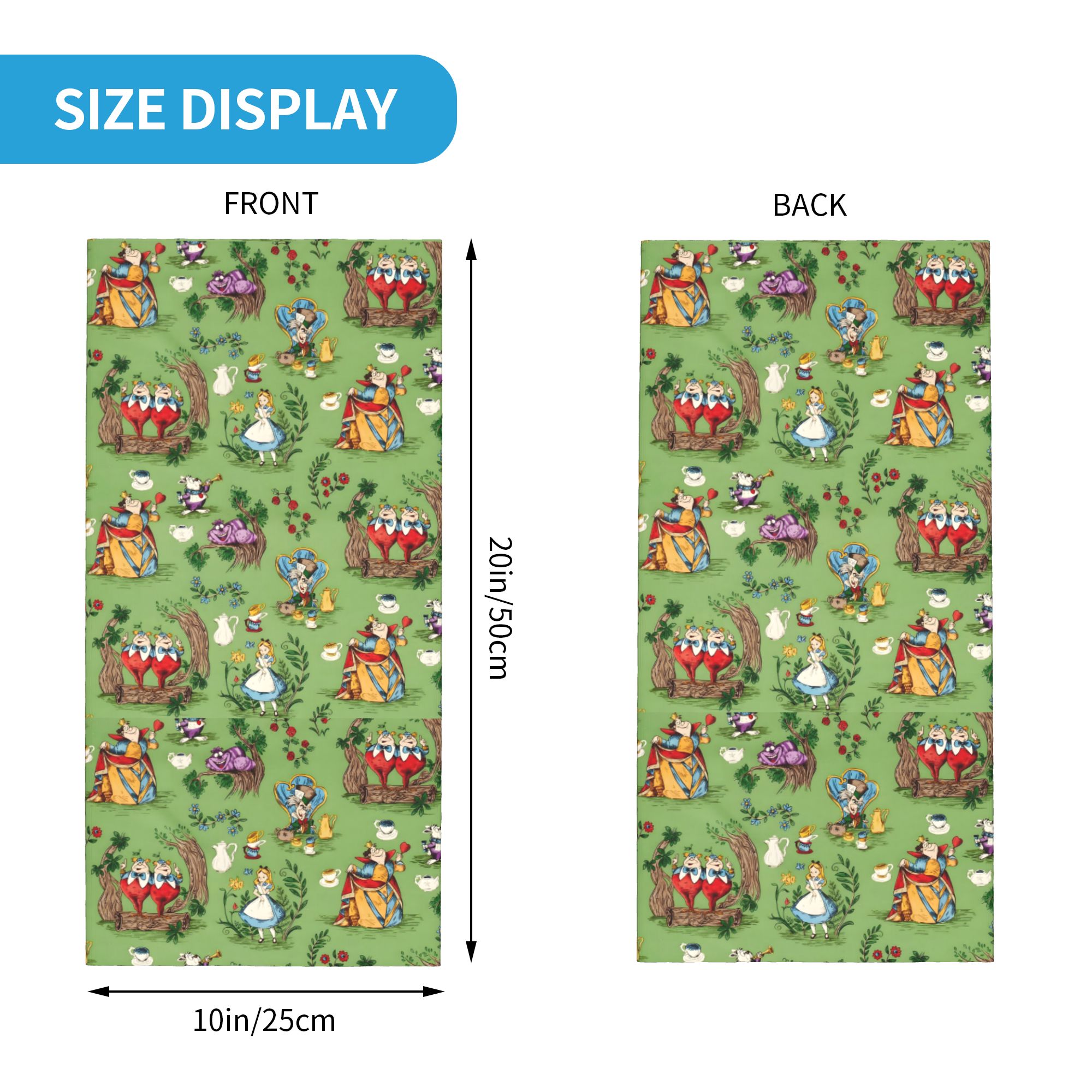 Custom A-Alice in W-Wonderland - Neck Gaiter Fleece incelemesi ve fiyatı