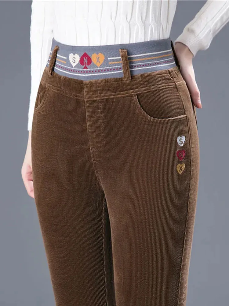 Winter Thicken Plush Lined Pen - Corduroy Pant Warm incelemesi ve fiyatı