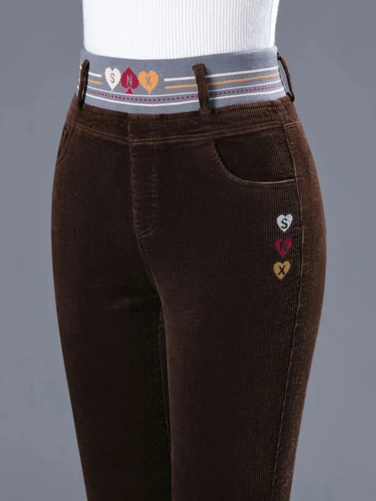 Winter Thicken Plush Lined Pen - Corduroy Pant Warm incelemesi ve fiyatı