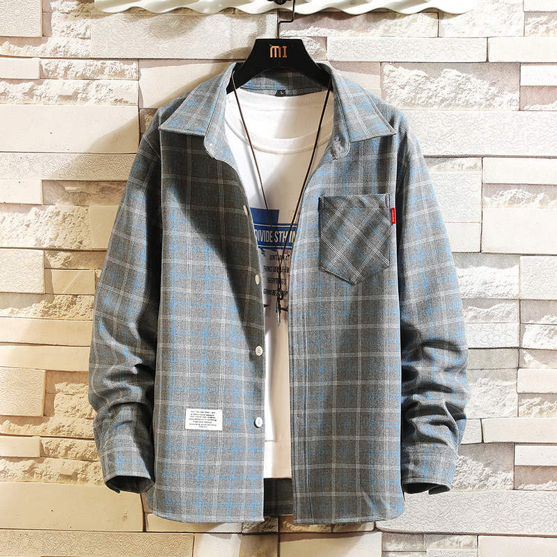 2025 Summer Men's Plaid Shirt  - Flannel Shirt Lined incelemesi ve fiyatı