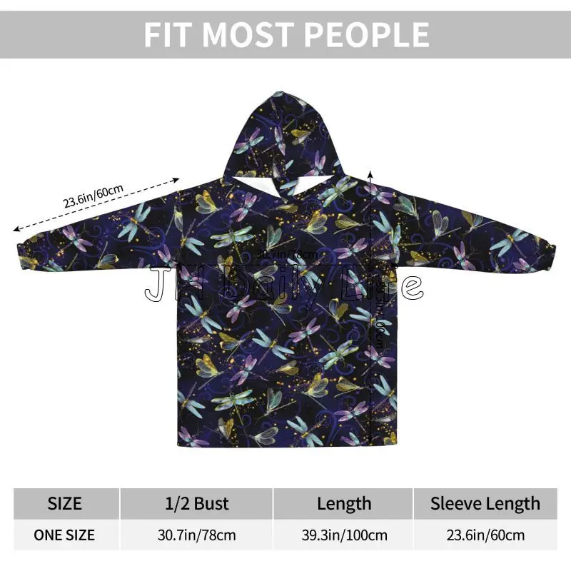 Dragonfly Galaxy Wearable Blan - Sherpa Hoodie Fleece incelemesi ve fiyatı