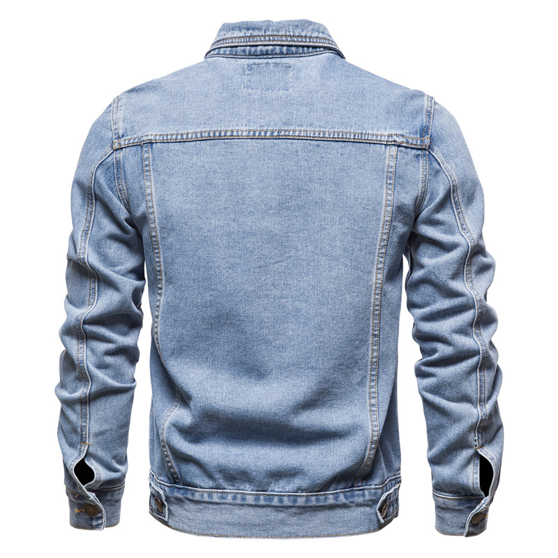 2025 Autumn Men Solid Denim Ja - Down Jacket Packable incelemesi ve fiyatı