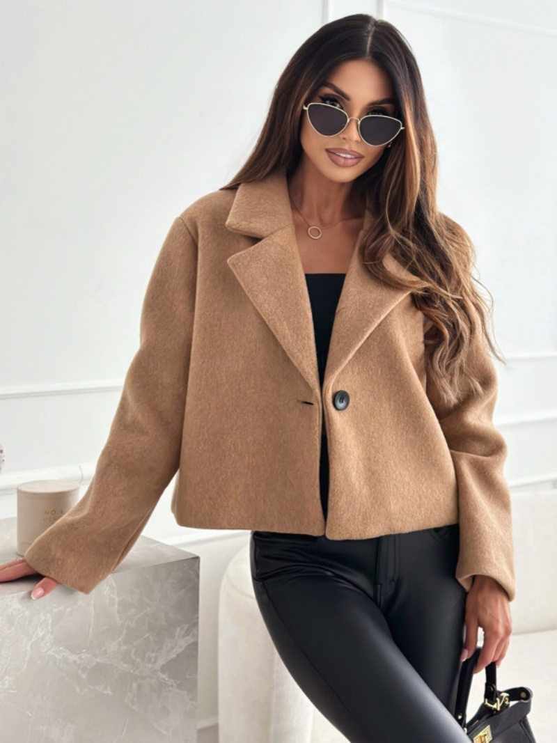 Cropped Trench Coat for Women  - Wool Coat Peacoat incelemesi ve fiyatı