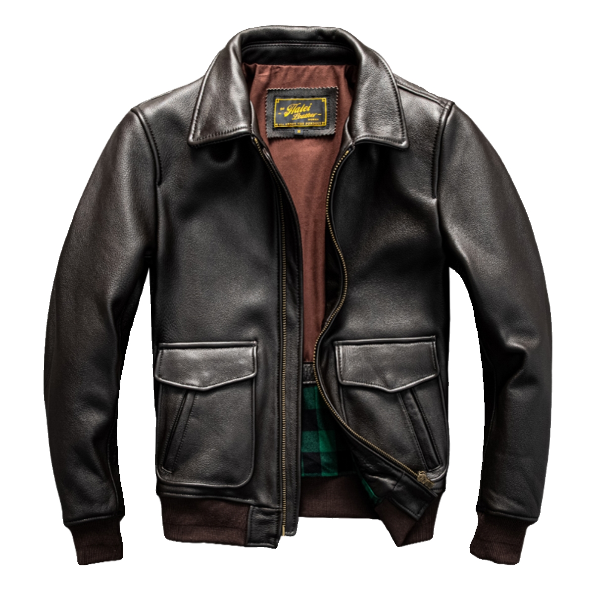 Dark Brown Winter Leather Jack - Down Jacket Packable incelemesi ve fiyatı