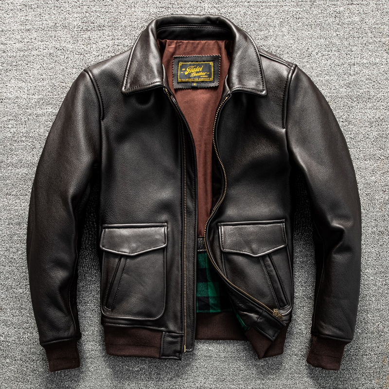 Dark Brown Winter Leather Jack - Down Jacket Packable incelemesi ve fiyatı