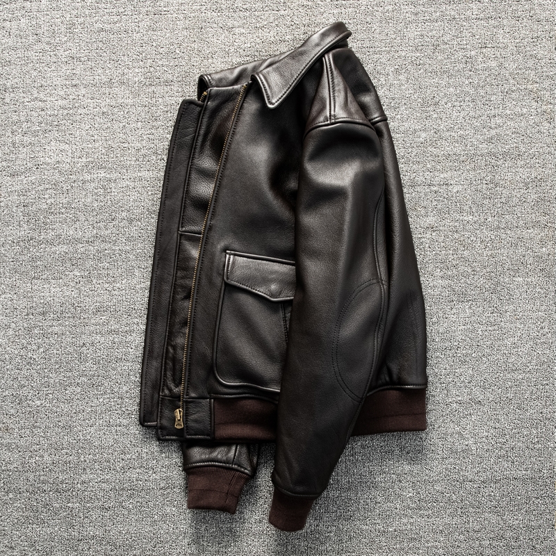 Dark Brown Winter Leather Jack - Down Jacket Packable incelemesi ve fiyatı