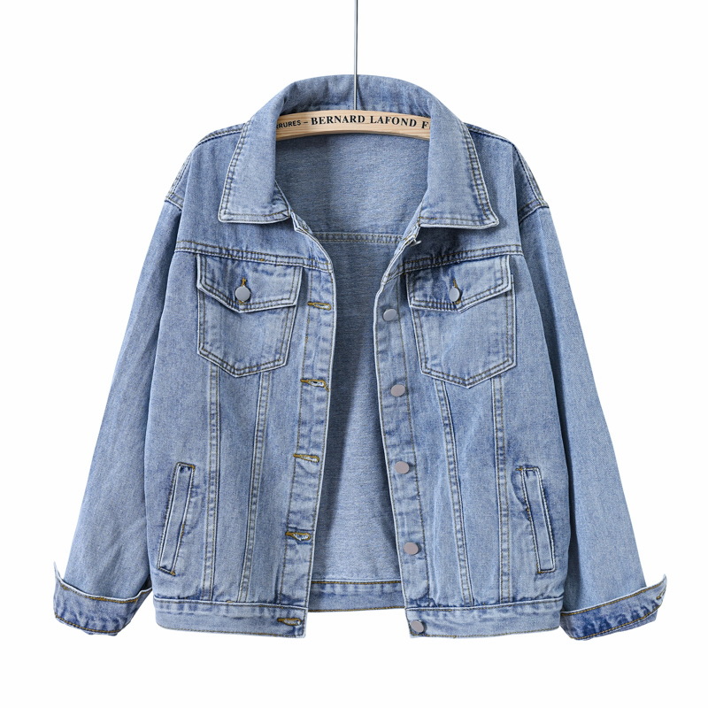 Solid Short Women's Denim Coat - Down Jacket Packable incelemesi ve fiyatı