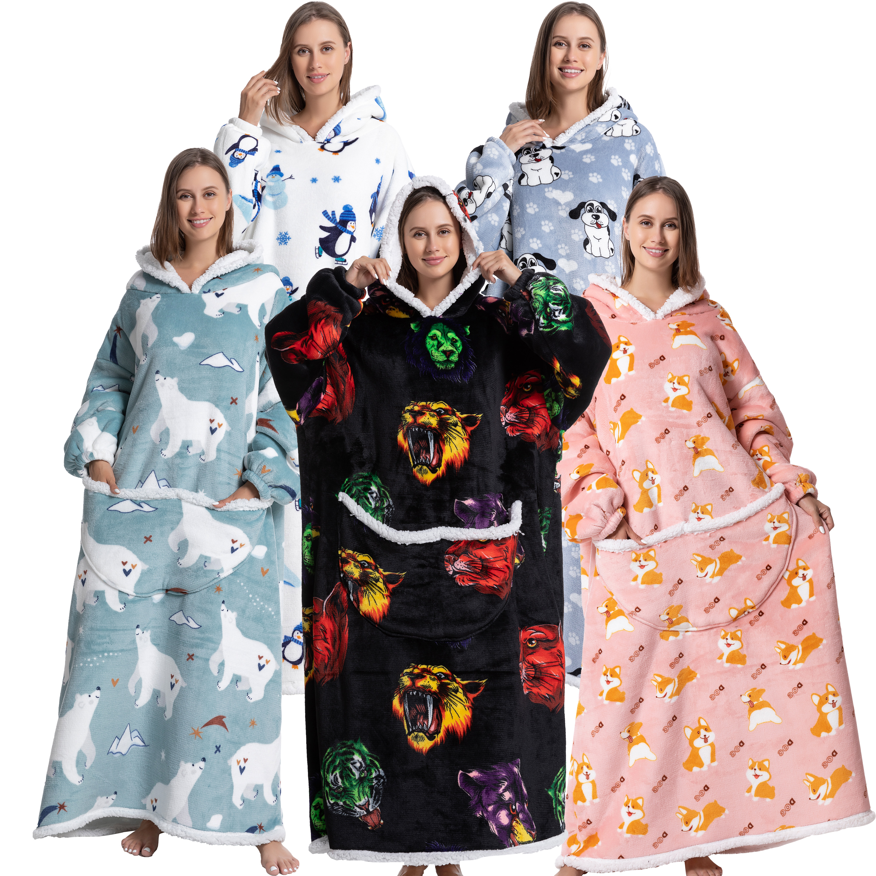 Oversized Wearable Blanket Coz - Sherpa Hoodie Fleece incelemesi ve fiyatı