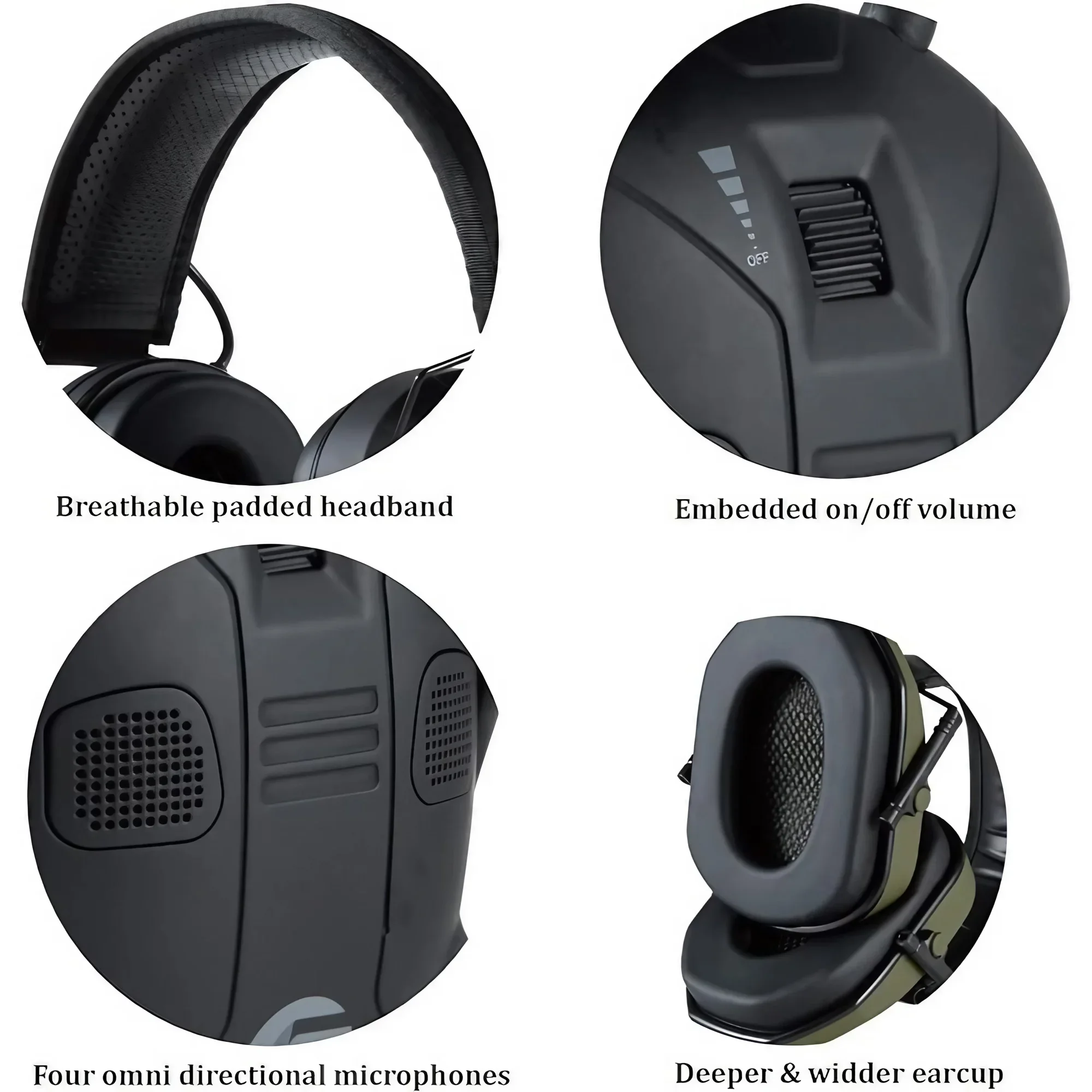 Foldable Tactical Hearing Prot - Earmuffs Foldable incelemesi ve fiyatı